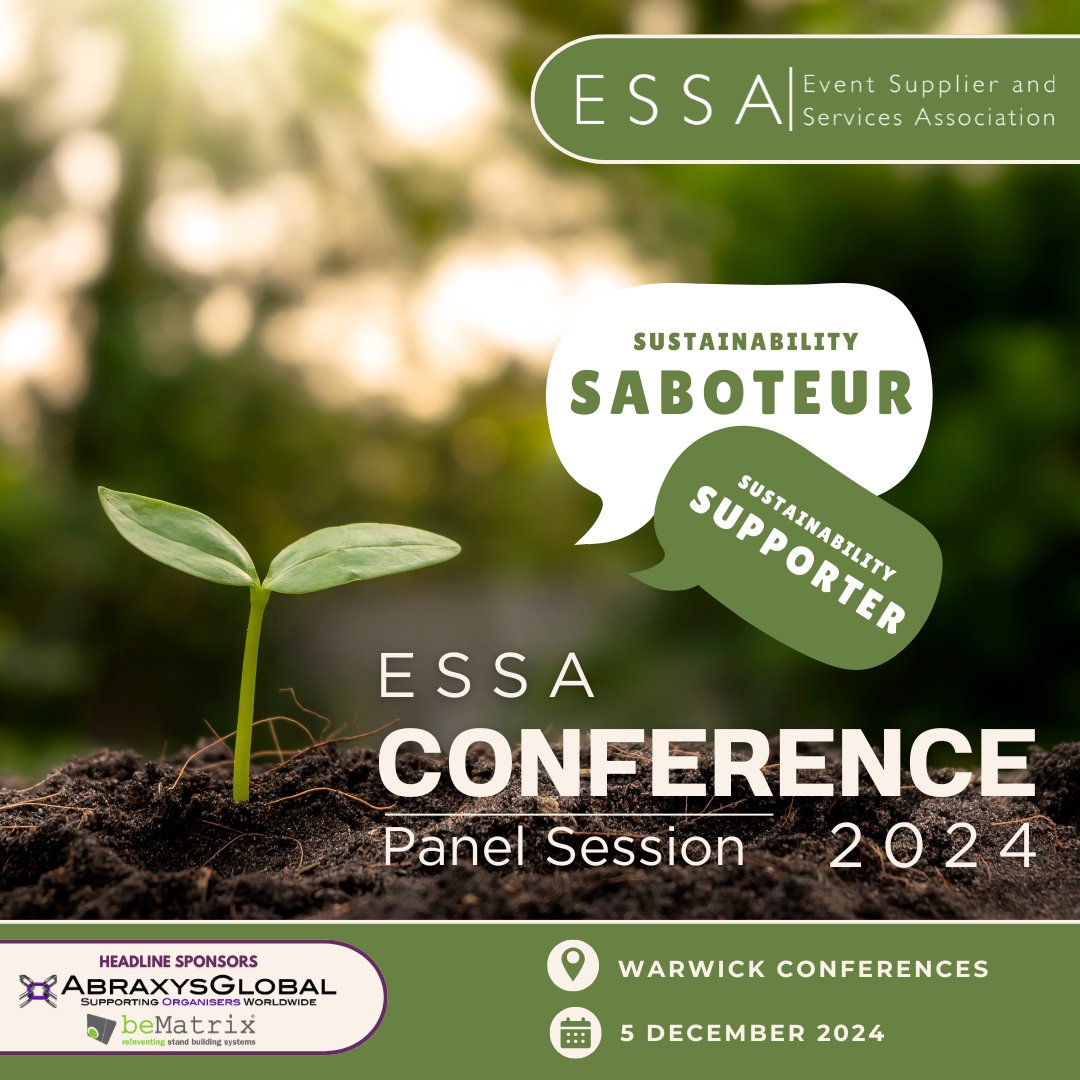 In the first of our panel sessions at the upcoming ESSA Conference, join our team of sustainability champions to discuss how and why the supply chain can support in being the solution, not the problem, when it comes to achieving  sustainability goals. essa.uk.com/conference/pro…
