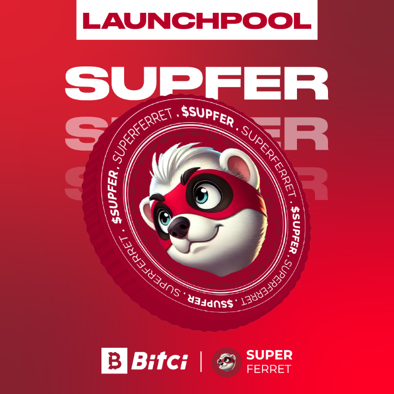 safebitcom's tweet photo. Bitci Launchpool’da ''SuperFerret Farming'' Başlıyor!
❗Maksimum: 300 Kişi
💎VIP Stake
🔐Stake Süresi: 30 Gün
🔒Minimum Stake: 250 USDT veya 50 SOL
🔒Maximum Stake: 25.000 USDT veya 150 SOL
🗓️Listeleme Tarihi: 18 Kasım • 15.00
⤵️Detaylar için görsele tıkla!
$SUPFER