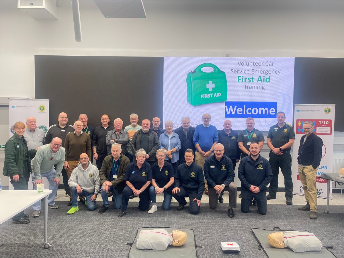 NIAS999's tweet photo. On Saturday, 9th September, we proudly welcomed the very first cohort of Volunteer Car Service (VCS) drivers to Altnagelvin for a tailored training session! 📷 #MakingaDifference #VolunteerCarService
#CommunityCare #PatientTransport

Read more here: https://t.co/oBxh22bIq9 https://t.co/raM0fxvAl1
