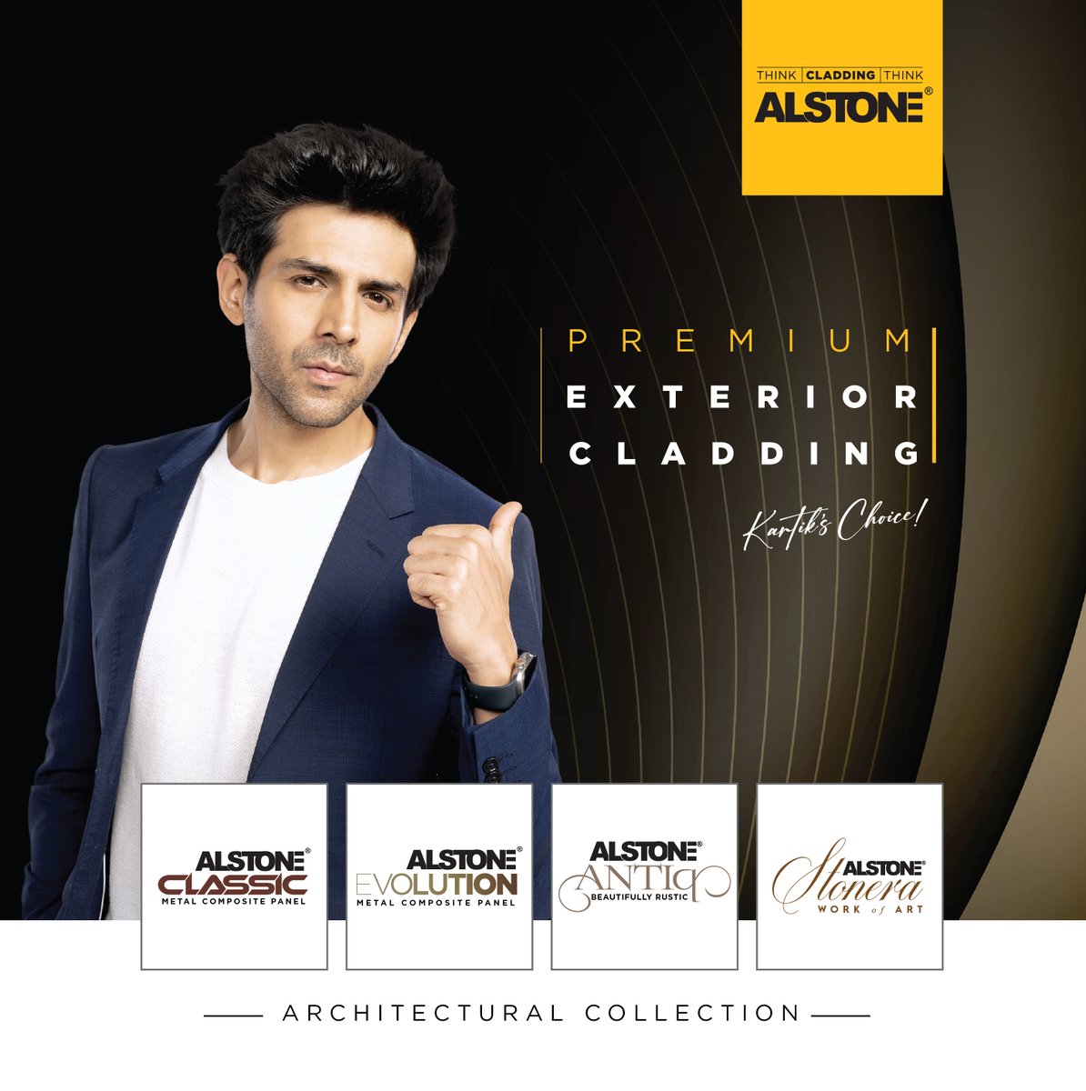 alstonecladding's tweet photo. Transform your spaces with Alstone 𝗣𝗿𝗲𝗺𝗶𝘂𝗺 𝗘𝘅𝘁𝗲𝗿𝗶𝗼𝗿 𝗖𝗹𝗮𝗱𝗱𝗶𝗻𝗴 – where innovation meets elegance. Trusted by none other than 𝗞𝗮𝗿𝘁𝗶𝗸 𝗔𝗮𝗿𝘆𝗮𝗻, our premium range of cladding solutions promises unmatched durability, stunning designs.

#AlstoneCladding https://t.co/7Ppa3WLmN3