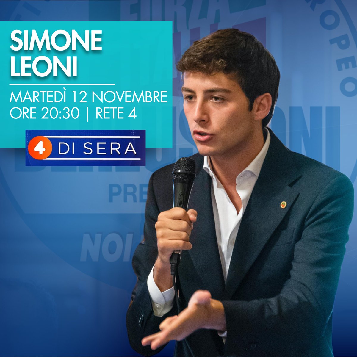Ci vediamo stasera su Rete4 con Paolo Del Debbio per affrontare insieme gli ultimi avvenimenti d’attualità. Sempre con il sole in tasca!☀️