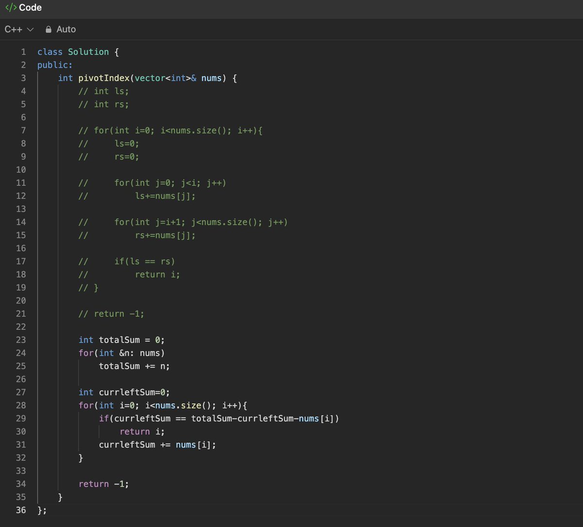 suhel7822's tweet image. 🔍 From O(n²) to O(n): A Journey of Optimization 💻
Started with DSA a year ago and solved a problem in O(n²). Today, optimized it to O(n)! 🚀
Key takeaways:
1️⃣ Time Complexity:
2️⃣ Growth
Brute force to Efficiency.
#DSA #ProgrammingGrowth #algorithms #ProblemSolving