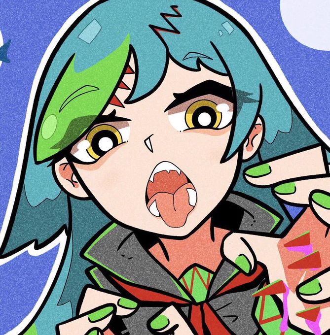 ま、俺が描くギザ歯でも見ていきなよ 