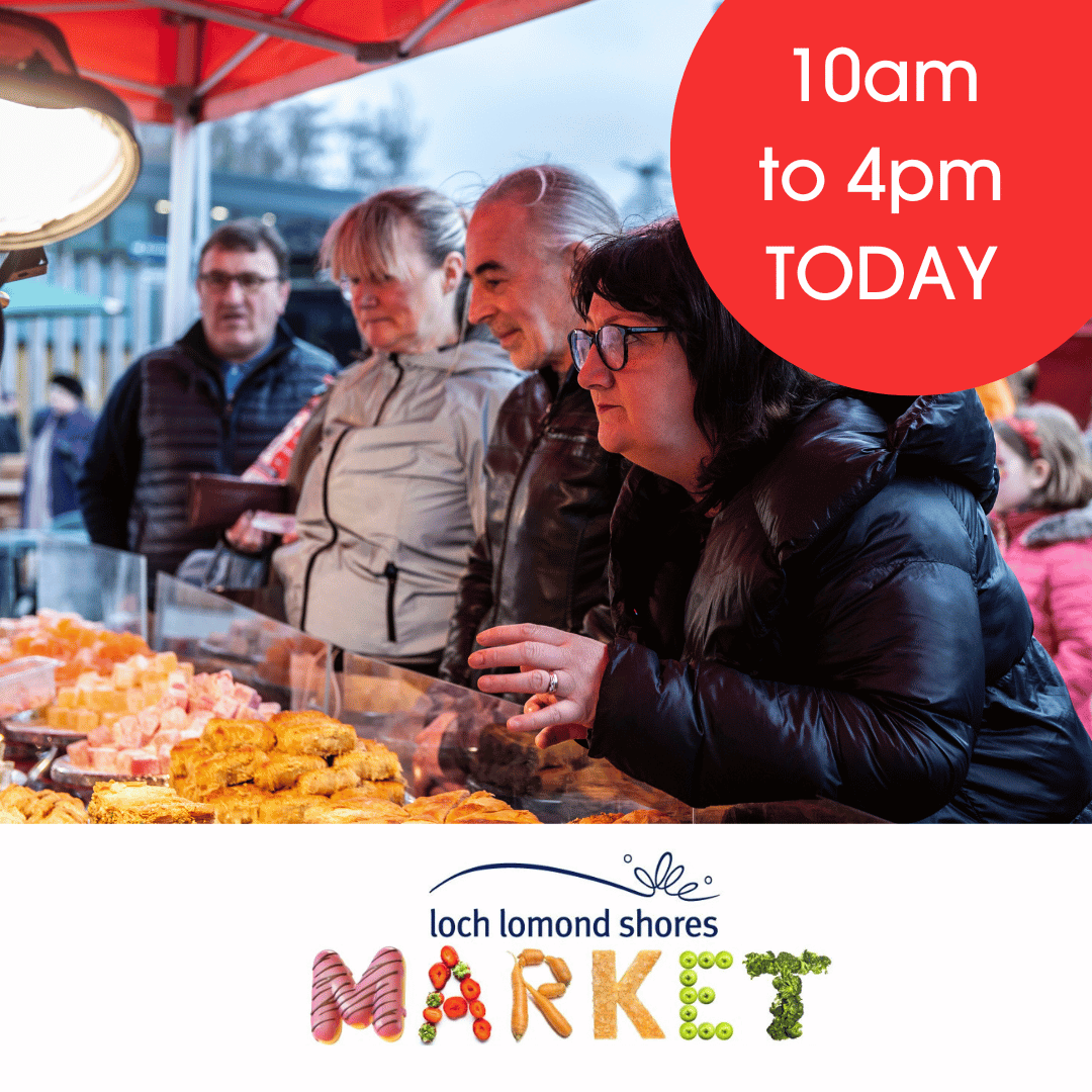 lochlomondshore's tweet image. The Market at Loch Lomond Shores is back today from 10am to 4pm with fantastic fresh produce, gift ideas and much more.
You can also enjoy a great range of street food while you browse as well as enjoy a visit to our stores, cafes and restaurants.  #outdoormarket #lochlomond