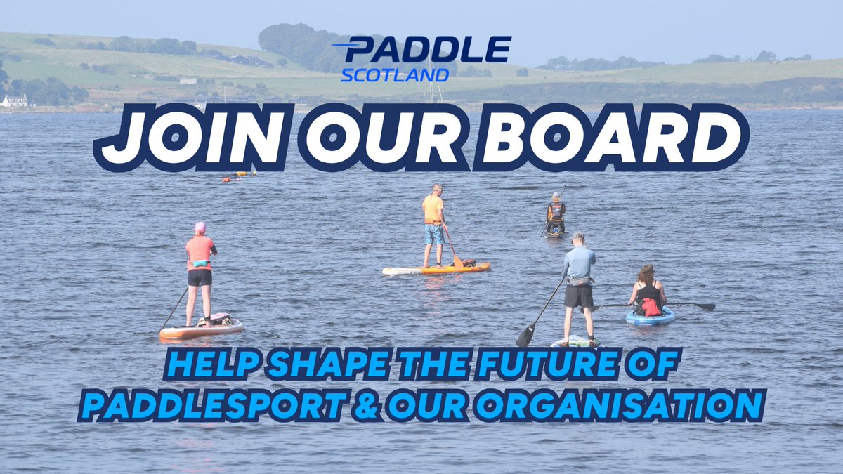 Nominations now OPEN for Paddle Scotland members to be elected to our Board of Directors at the 2024 AGM.
We are seeking - 
⭐️4 elected directors
⭐️President
Learn more: paddlescotland.org.uk/join-the-board…
Applications close 29 November 2024 at 1200.