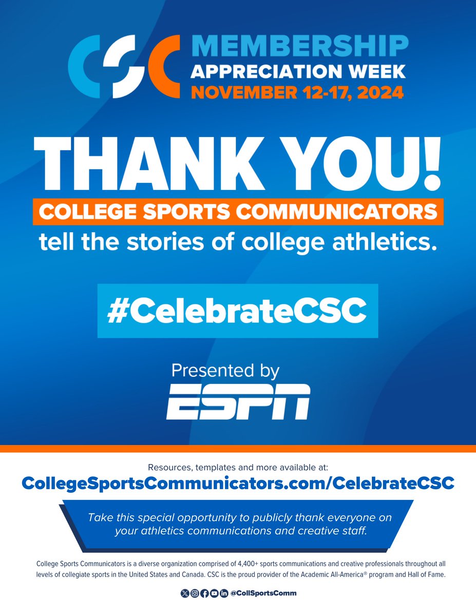 College Sports Communicators tweet media