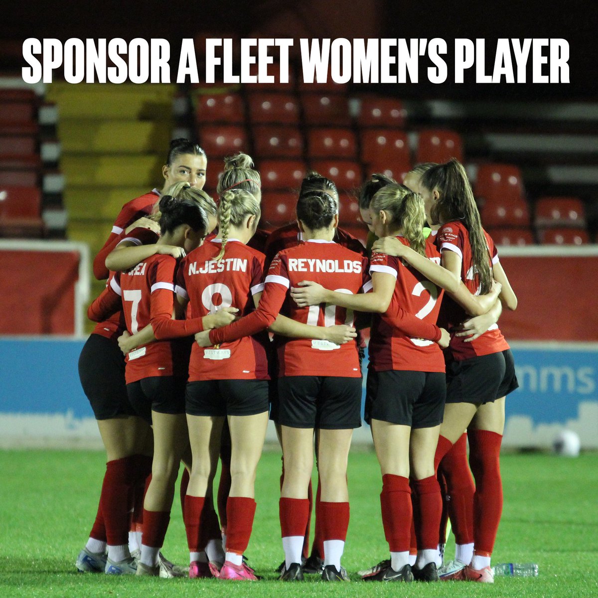SPONSOR A FLEET WOMEN’S PLAYER 

Ebbsfleet United are pleased to open our player sponsorship package to our women’s team. Amongst the sponsorship, you will receive advertisement alongside your chosen player on the club website, a signed shirt at the end of the campaign plus more.