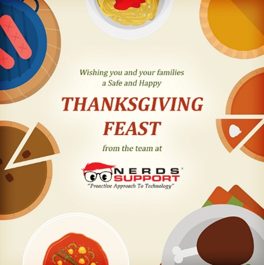 nerdssupport's tweet image. Happy Thanksgiving from the Nerds Support team!
Wishing you a safe and filling night with your friends and family 🦃
#Thanksgiving #InsideNS #gobblegobble #ITsupport #ITservices
