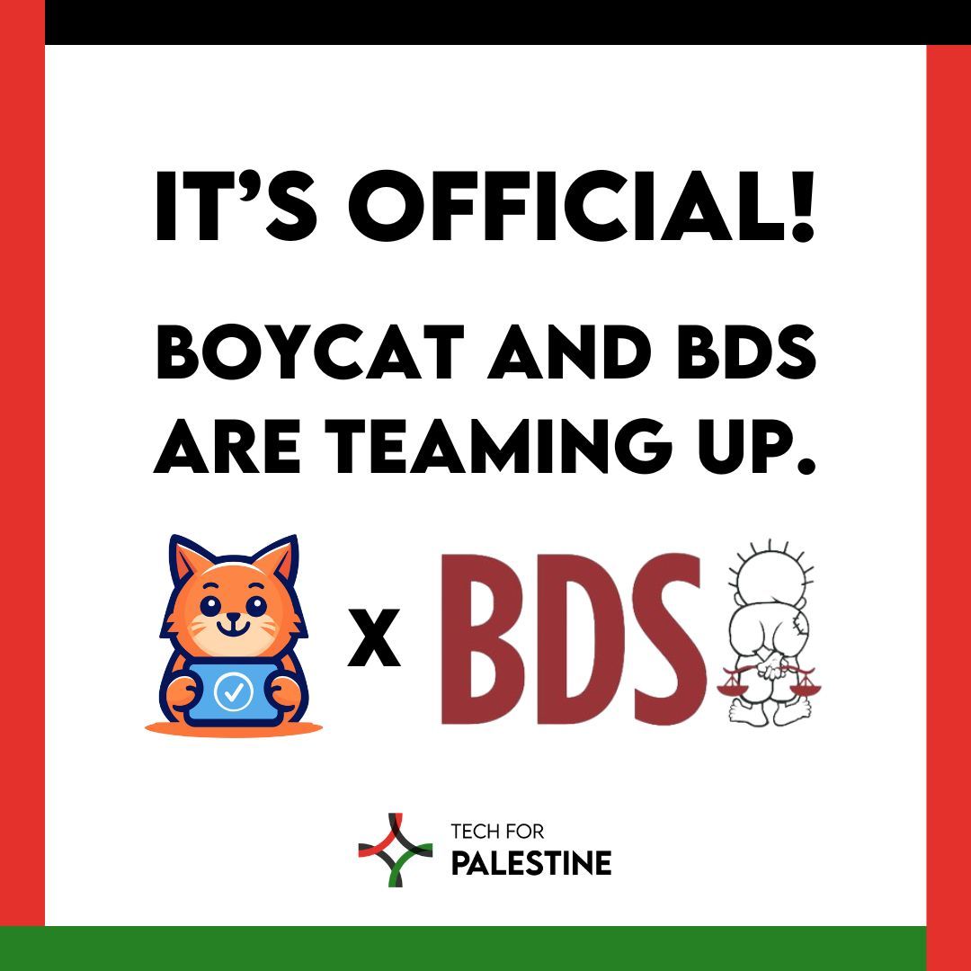 The cat's finally out of the bag! 😻

We're so excited to share that T4P incubator alum <a href="/boycatapp/">boycat</a> is partnering with <a href="/BDSmovement/">BDS movement</a>.