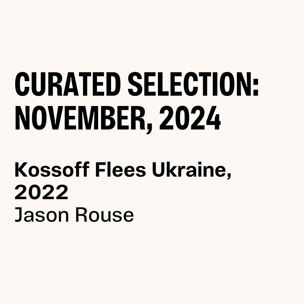 Axis (@axisweb) on Twitter photo This month Artist and Axis Trustee Holly Slingsby <a href="/hollyslingsby/">holly jane slingsby</a> curated a selection of Axis Memberâs work entitled, âMourningâ. View the complete selection through the link in bio.
Kossoff Flees Ukraine, 2022
Jason Rouse
@sionrouse This month Artist and Axis Trustee Holly Slingsby <a href="/hollyslingsby/">holly jane slingsby</a> curated a selection of Axis Memberâs work entitled, âMourningâ. View the complete selection through the link in bio.
Kossoff Flees Ukraine, 2022
Jason Rouse
@sionrouse