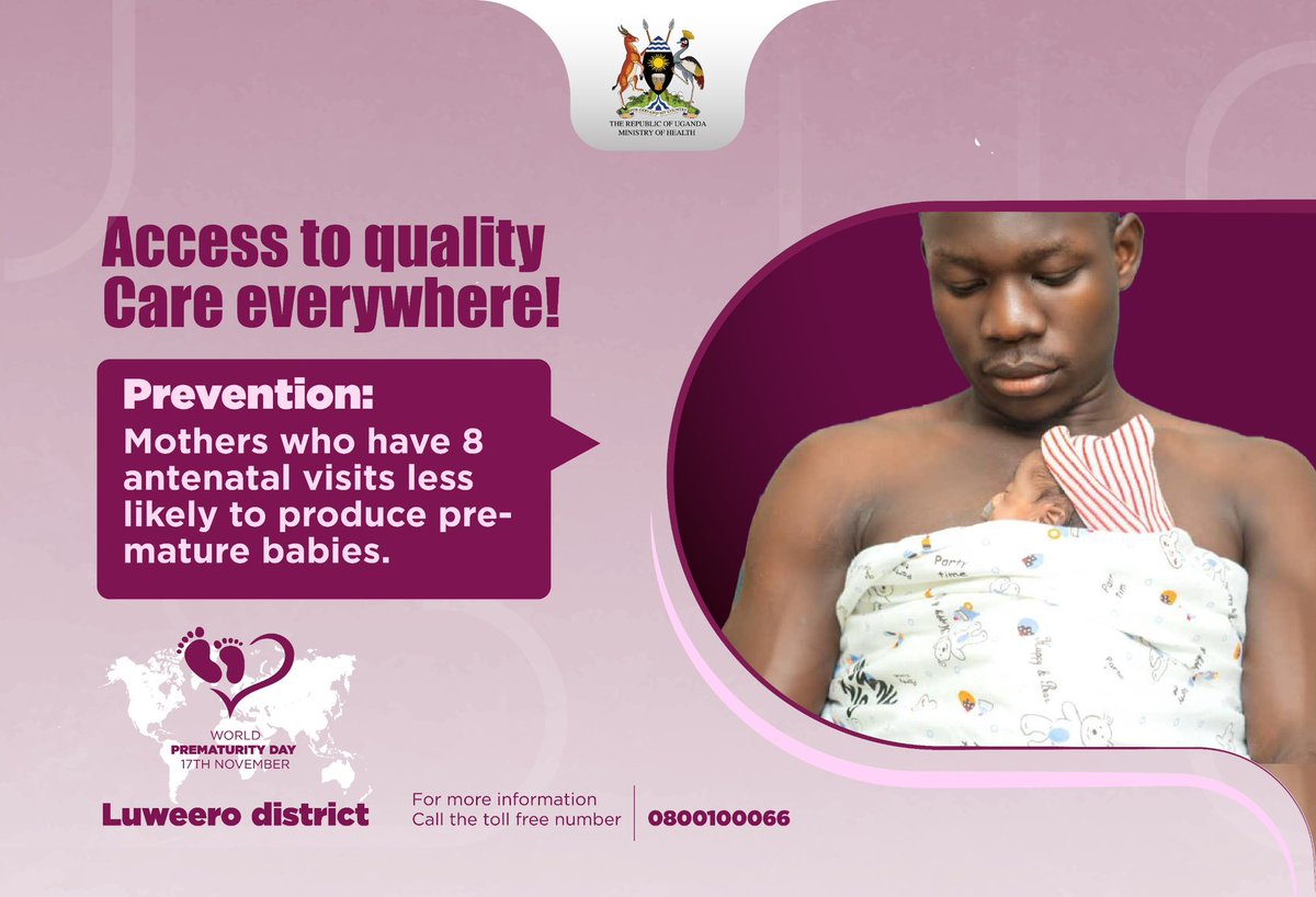 NasmecUG's tweet photo. Taking care of a #preterm baby is not a cup of tea. But the reward is beyond measure.
Ask this Father! Following his #NICU Journey he now leads the Preterm Parents Network of Uganda!
Providing community support
#PretermsCanLive
#WorldPrematurityDayUganda2024
@MinofHealthUG https://t.co/FbTssyaFVI