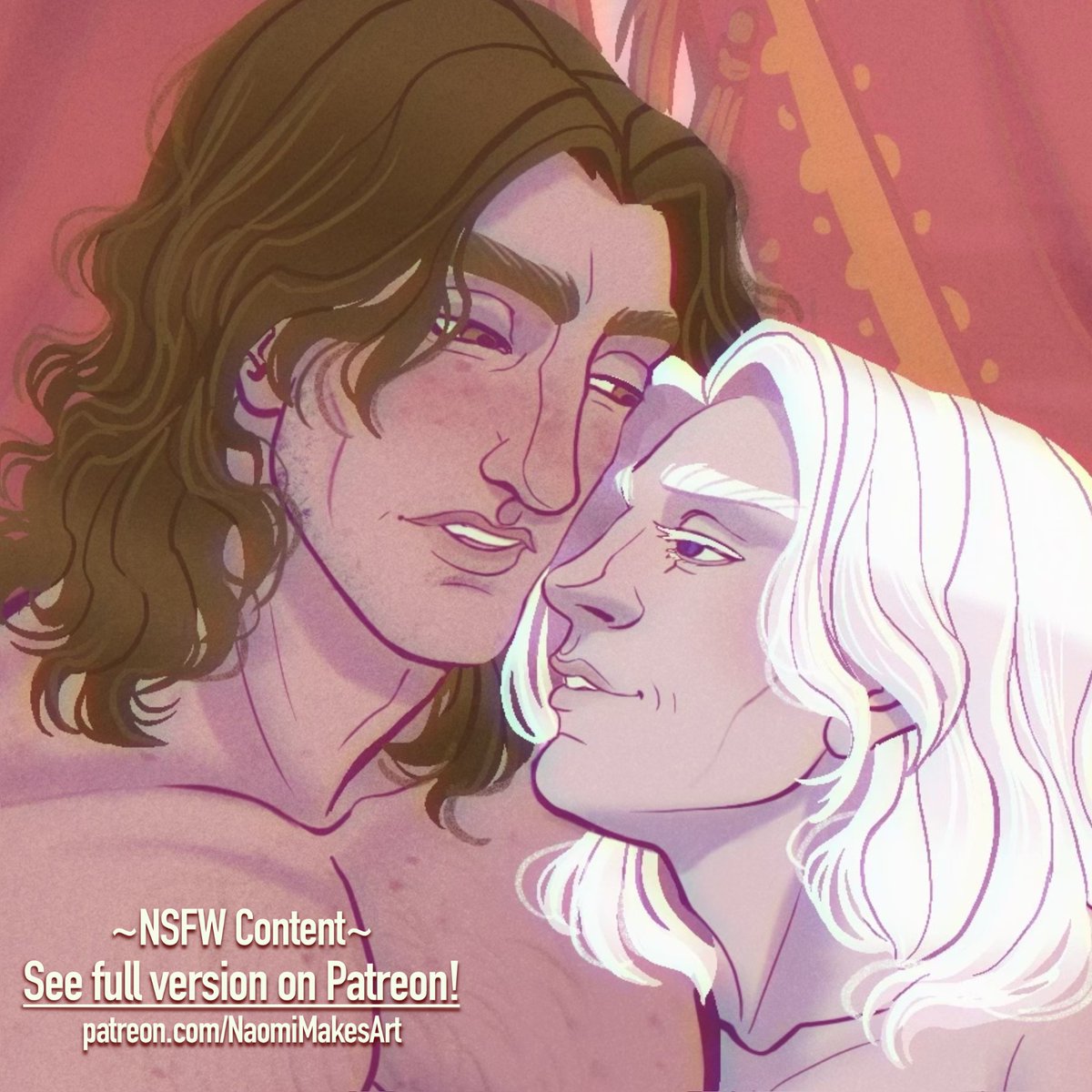 A few years back I had started this spicy drawing of Duncan the Tall and Daemon Blackfyre II/John the Fiddler; the full drawing is now finally available on Patreon!! Daemon’s got some big dreams 😳😏 

#patreonpreview #duncanthetall #daemonblackfyreii #johnthefiddler