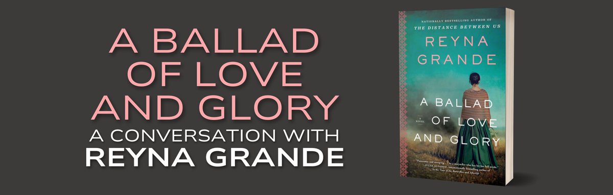 Join us on 28th November, for a conversation with Mexican-American author, Reyna Grande, who will also treat us to a reading from her latest novel, A Ballad of Love and Glory.

FREE tickets are available now for attendance IN PERSON and ONLINE:
buytickets.at/tclct/1305901
<a href="/TCDsllcs/">Languages, Literatures & Cultural Studies at TCD</a>
