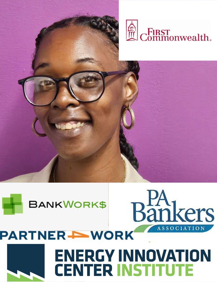 The Energy Innovation Center Institute (EICI), in proud collaboration with the BankWork$ program, congratulates Shawntia Hardrick on reaching a significant milestone of four months at First Commonwealth Bank! Here’s to your continued success and many more achievements, Shawntia!