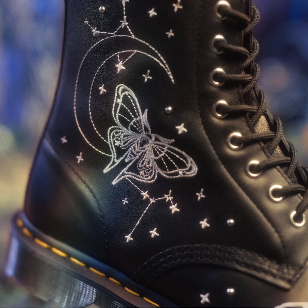 NEW from Dr. Martens. shop Celestial Moth in select stores or at journeys.com. 🌙🦋✨

#drmartens #journeysshoes