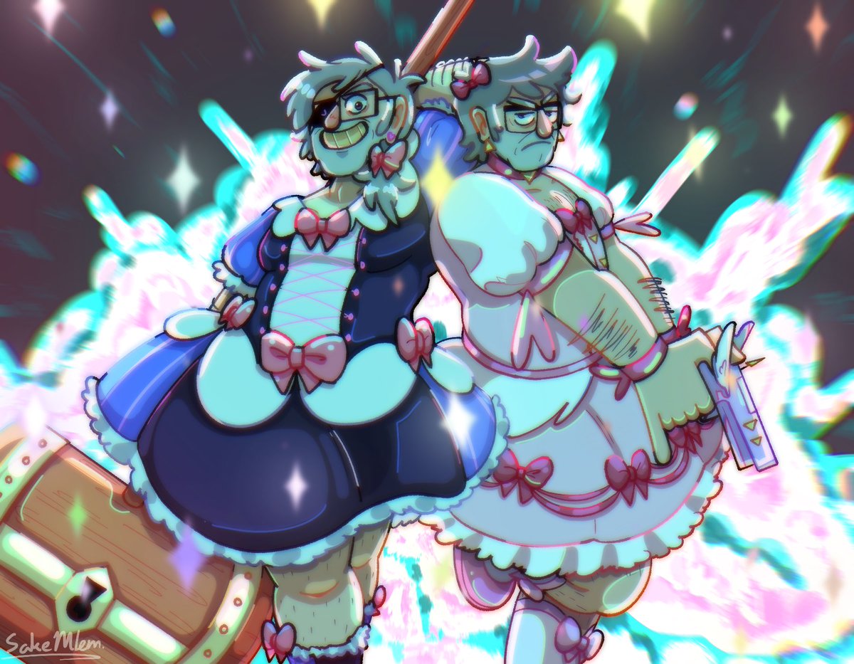 SakeMlem's tweet photo. THE MAGICAL GIRL STAN TWINS IS HERE TO SAVE THE DAY!💥✨✨💖

Designs credits: @saturns_kee (Ford), @osadleys (Stanley)

#GravityFalls #StanfordPines #MagicalGirlFord #StanleyPines #StanPines #gravityfallsfanart https://t.co/bAquLyro0V