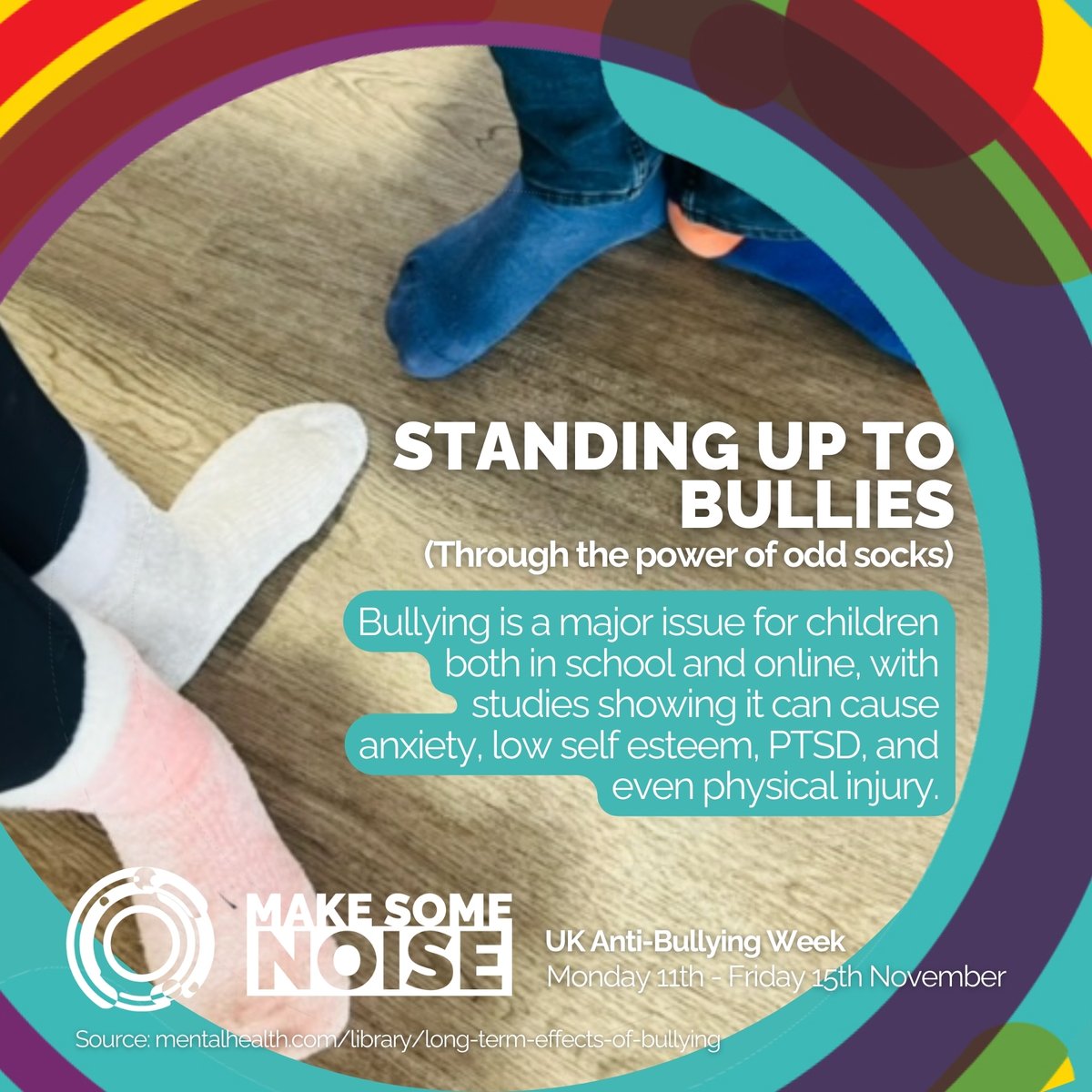 makesomenoisewm's tweet photo. 🧦🧦🧦

We're taking part in #OddSocksDay here at Make Some Noise, as part of #antibullyingweek 2024! Our practitioners and team brought their odd sock a-game to work today!

Want to know more about how you can get involved in our work? Head to https://t.co/0qq7Twkwln!

🧦🧦🧦 https://t.co/FTmMjWZfnL