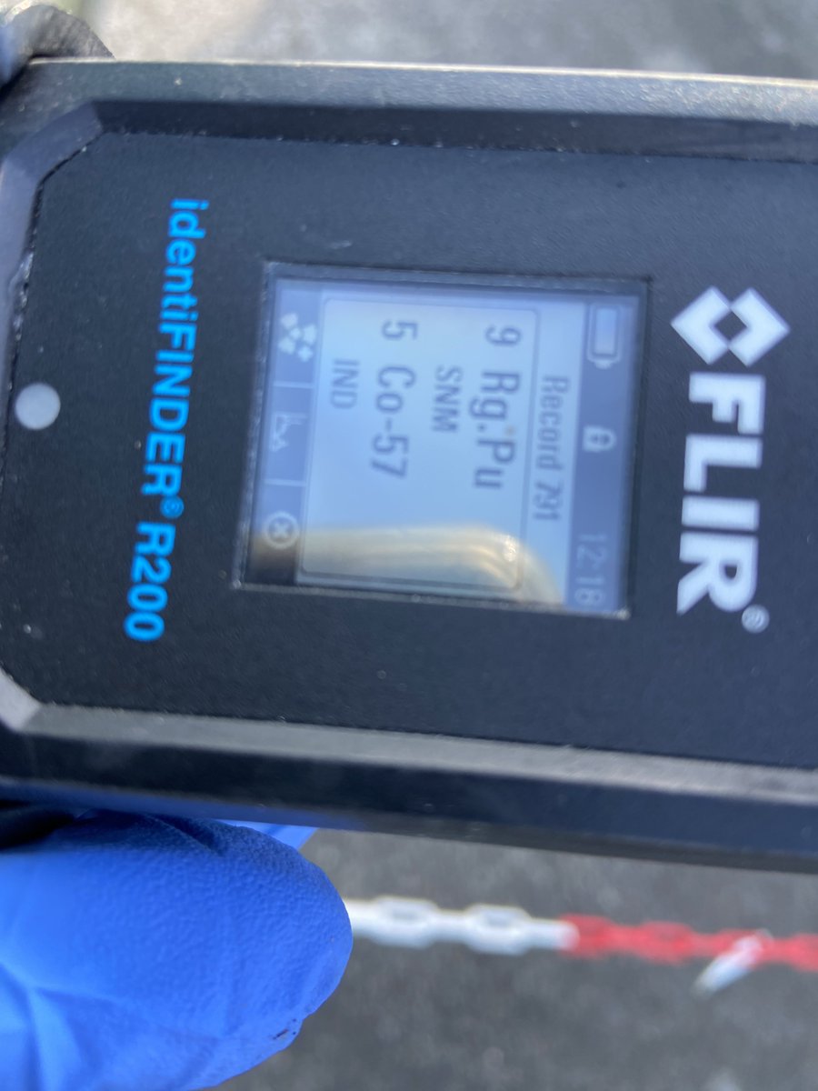 Hoy ha tocado una intervención #RADIOLOGICA en un vertedero industrial para identificar una fuente huérfana