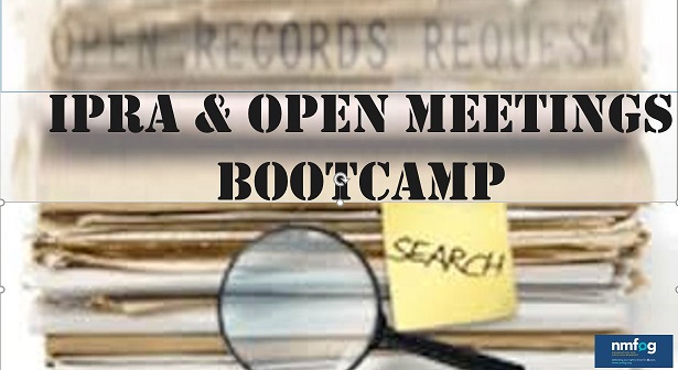 NMFOG (@nmfog) on Twitter photo Do you know how many records are subject to inspection in NM? Do you want to know more about your rights regarding the IPRA and OMA? Email info@nmfog.org to sign up for Bootcamp on Nov. 26 at 10 a.m. Do you know how many records are subject to inspection in NM? Do you want to know more about your rights regarding the IPRA and OMA? Email info@nmfog.org to sign up for Bootcamp on Nov. 26 at 10 a.m.