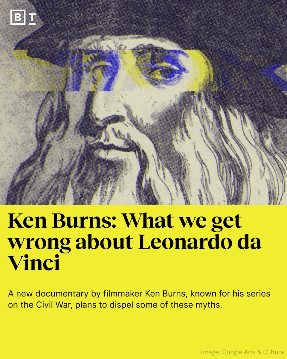 Big Think on X: Burns on his latest documentary, Leonardo da Vinci:  t.coSLemOGEVQ4 @KenBurns t.coMJ1uX7fC9f  X