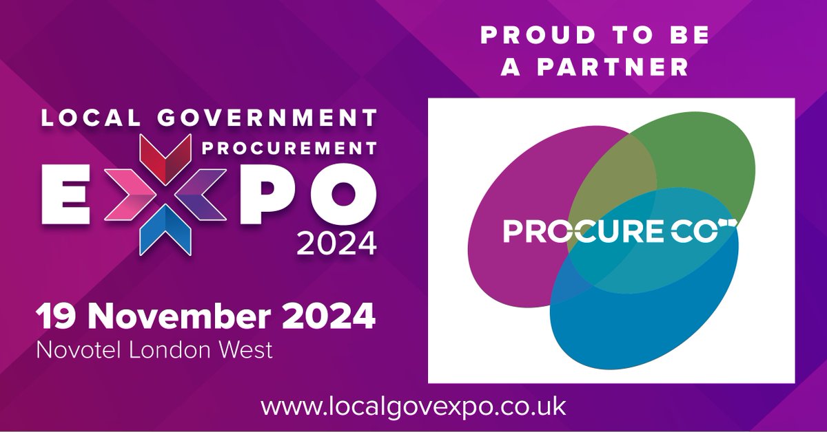 There's one week to go until the Local Government Procurement Expo!

We’re looking forward to connecting with buyers, suppliers &amp; public sector &amp; social housing procurement teams from across local government throughout the day.

Find out more ➡️ localgovexpo.co.uk
#LGPE24
