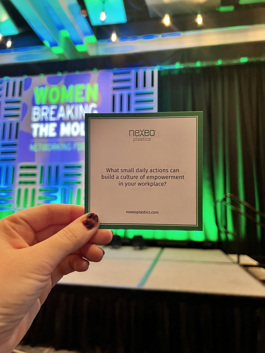 Scenes from the Women Breaking the Mold 2024 Networking Forum: “What small daily actions can build a culture of empowerment in your workplace?”

#WBTM2024 <a href="/PlasticsNews/">Plastics News</a> <a href="/RubberNews/">Rubber News</a> <a href="/NexeoPlastics/">Nexeo Plastics</a>