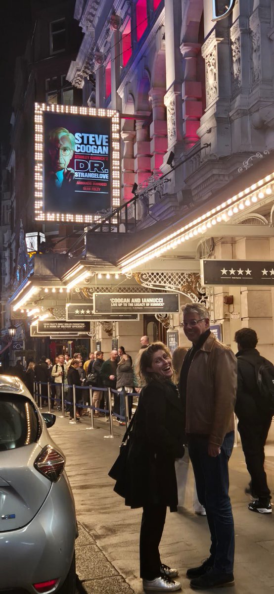 What a blast <a href="/DrStrangeloveHQ/">Dr. Strangelove</a> is. Loads of laughs and fabulous acting. <a href="/Aiannucci/">Armando Iannucci</a> I must admit I’ve never seen the film but wow!