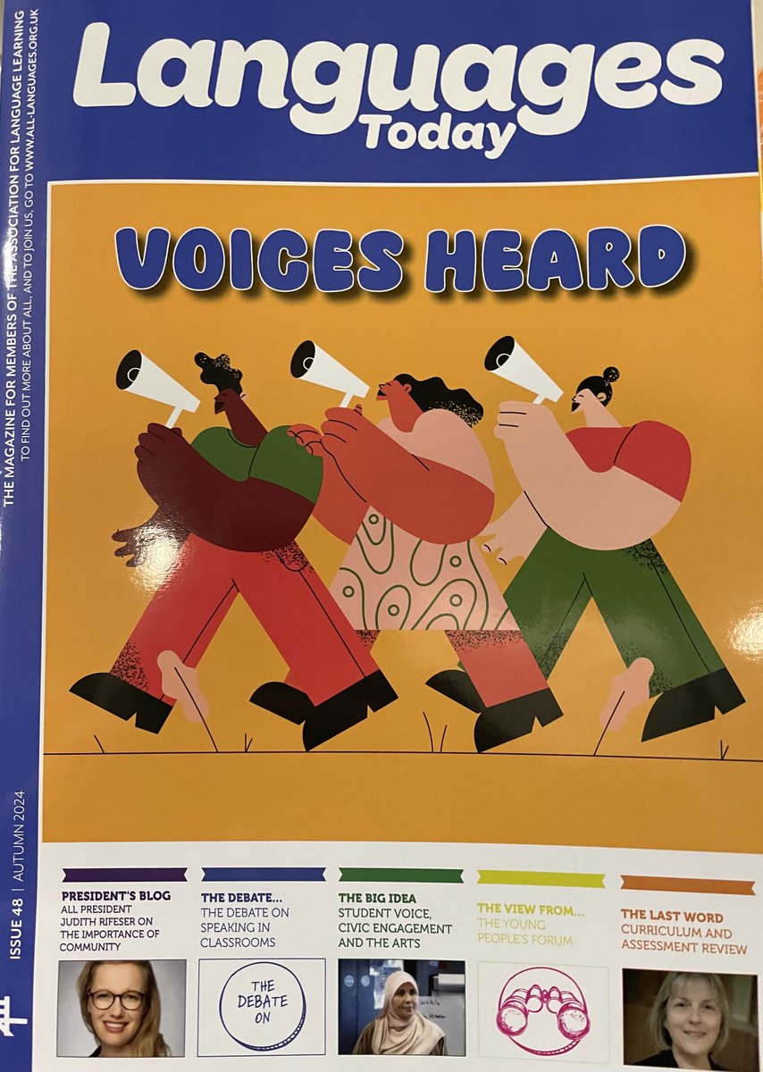 Really enjoyed reading Emma’s contribution in the latest ⁦<a href="/ALL4language/">ALL Languages</a>⁩ magazine - great to see our exSCITTles flourish 😃