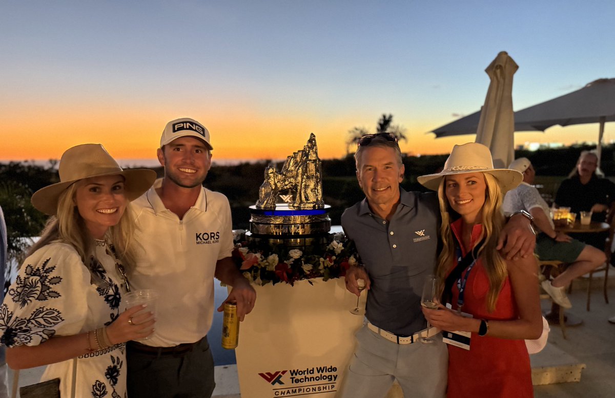 What a great way to open our <a href="/wwt_inc/">World Wide Technology</a> Cabo Innovation Summit with Jensen <a href="/nvidia/">NVIDIA</a> &amp; close with WWT’s ambassador and PGA Tour Champion Austin Eckroat taking home the trophy <a href="/PGATOUR/">PGA TOUR</a>! Leaders, Innovators &amp; Champions - Thx Jensen and Congrats Austin!!!’