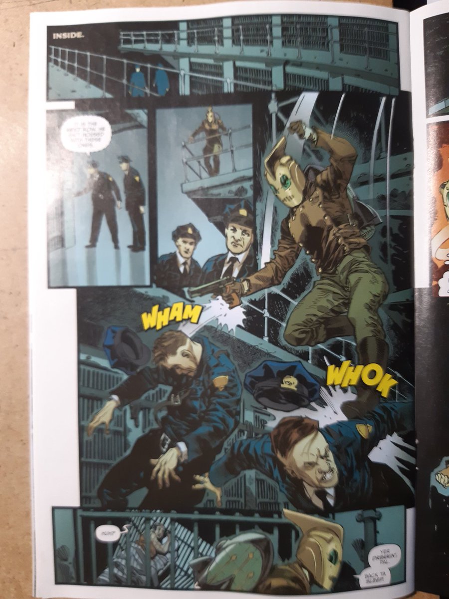 I got my comps of issue #3 of The Rocketeer Breaks Free at the weekend.  I'm so proud of the work of the whole team &amp; it's a career highlight for me.