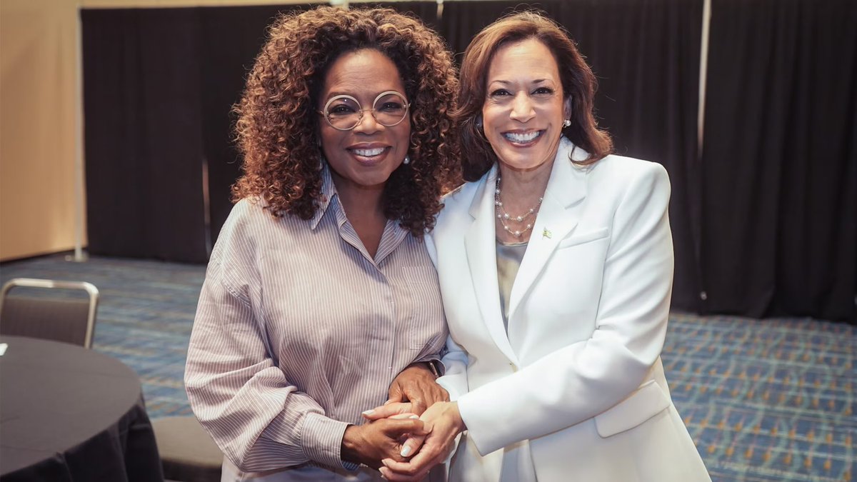 PopCrave's tweet photo. Oprah says people in her production company were paid to set up a Kamala Harris campaign event, but she never received a “personal fee”:

“For the live-streaming event in September, my production company Harpo was asked to bring in set design, lights, cameras, microphones, crew, producers, and every other item necessary (including the benches and chair we sat on) to put on the live production. I did not take a personal fee. However, the people who worked on that production needed to be paid. And were.”