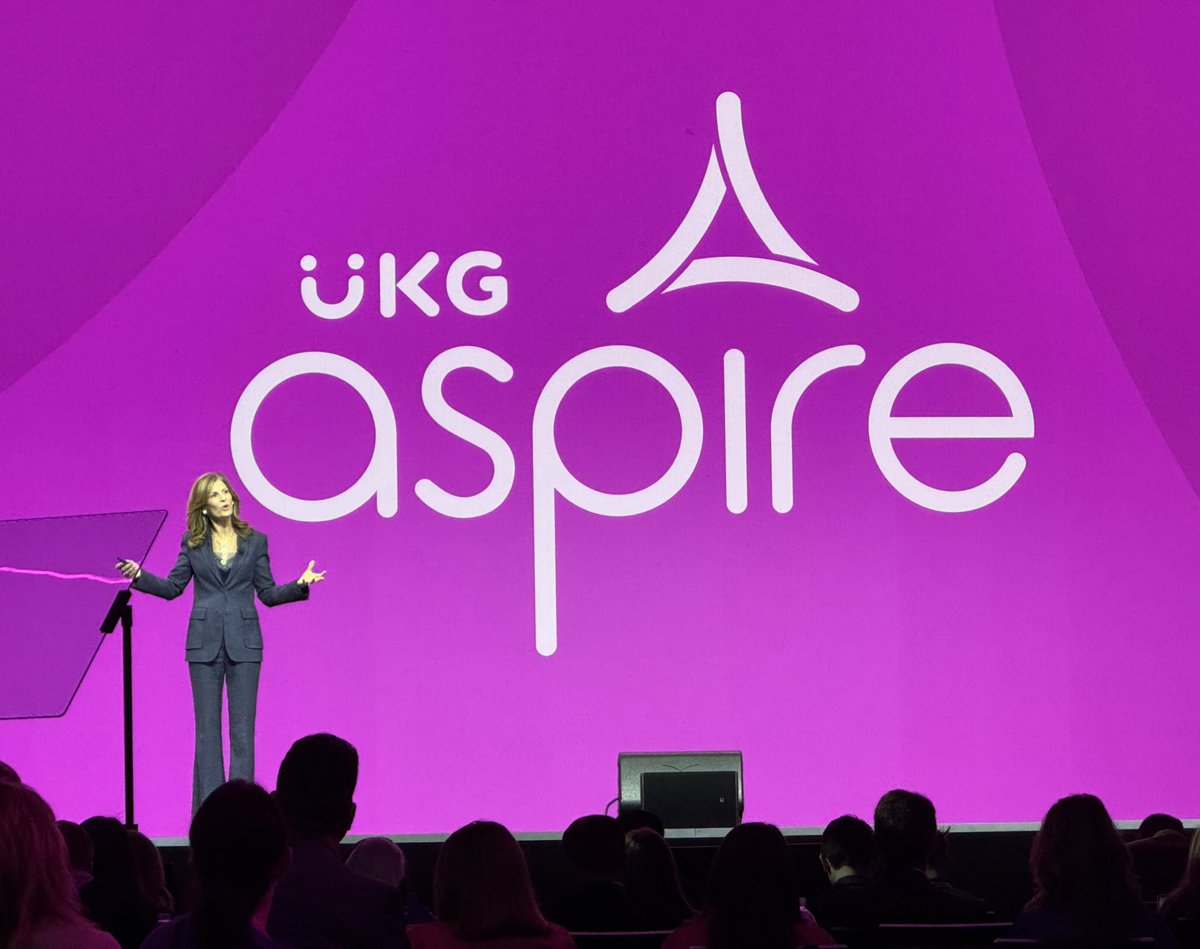 hgeronemus's tweet photo. “ In a world of uncertainty, what we can control are the people we hire, the culture we create, and the business we run as a team.” @JenniferBMorgan CEO @UKGInc #UKGAspire https://t.co/VIyQs0TSa4