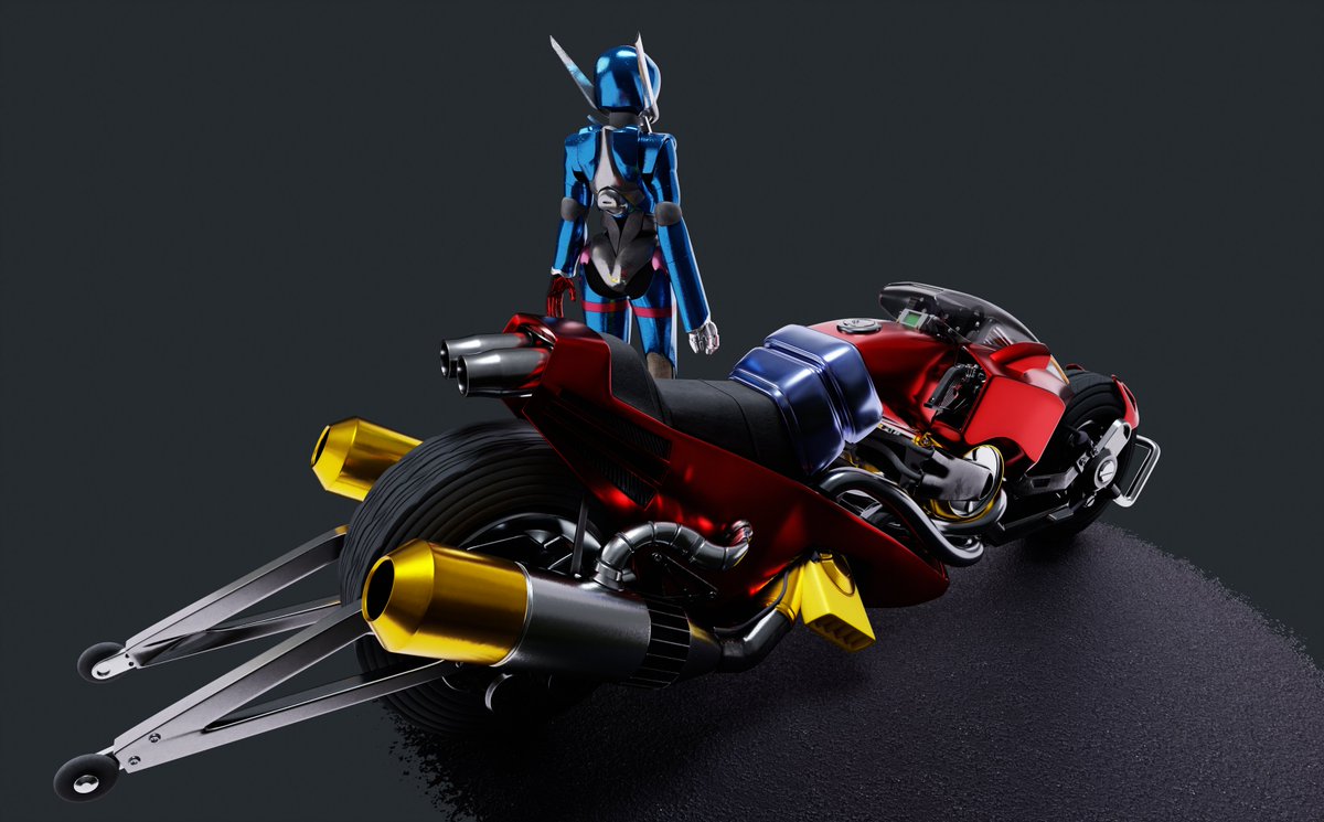 Priss Asagiri in her hardsuit with Highway Star. More coming soon! Maybe some animations...
#bubblegumcrisis #3DCG #Priss