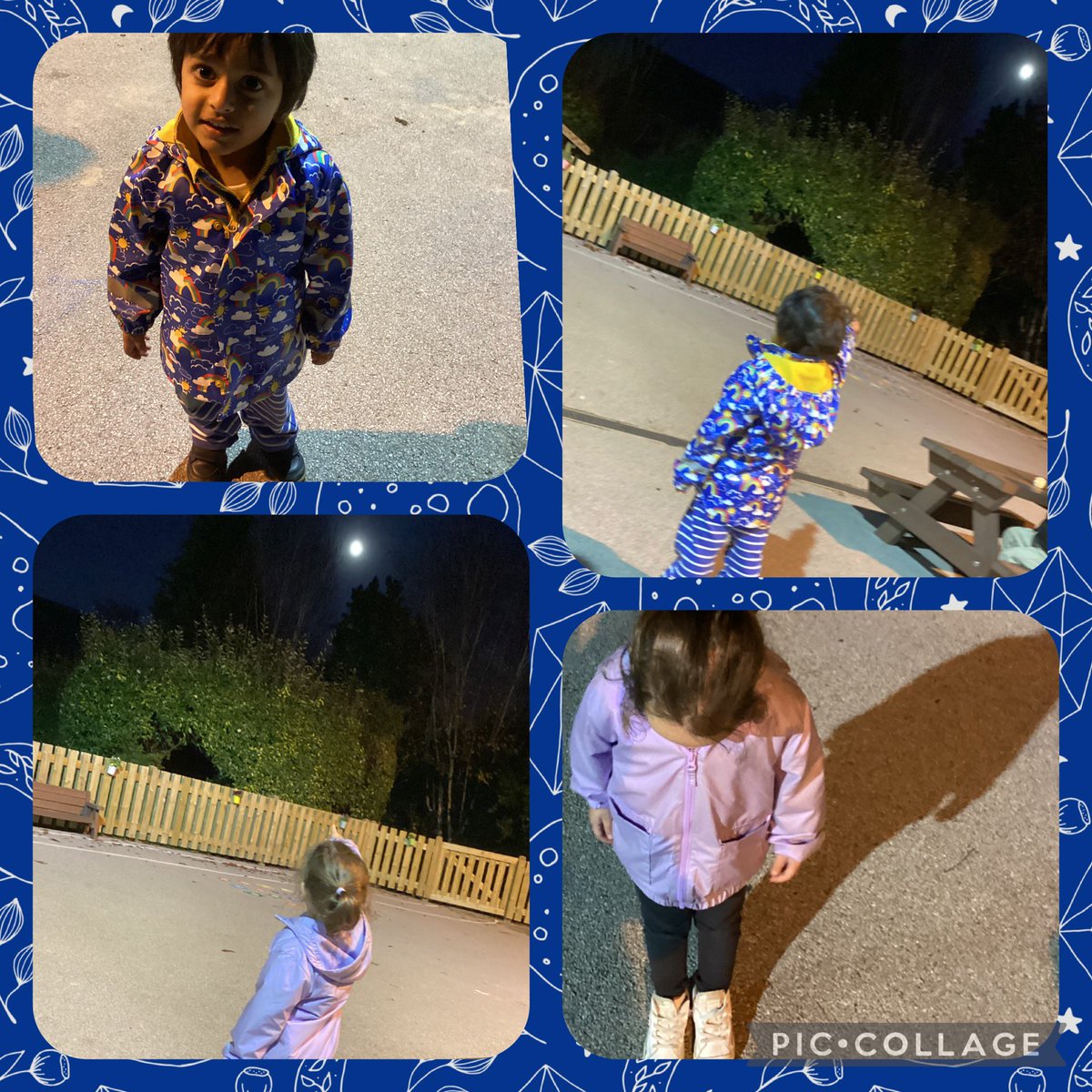 BSPDNursery's tweet photo. The Lower Pre-schoolers @BSPDNursery observed the moon this evening and the shadows that the moon and the nursery lights make in the dark. #understanding #makingconnections #almostafullmoon #observing #lightandshade https://t.co/DO7NN5IZYY