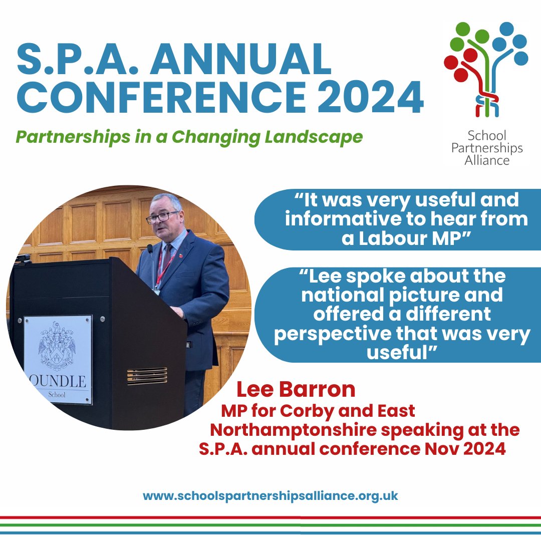 Thank you, Lee Barron MP, for joining us at #SPAConference2024 - our attendees really appreciated hearing from you #PowerofPartnerships