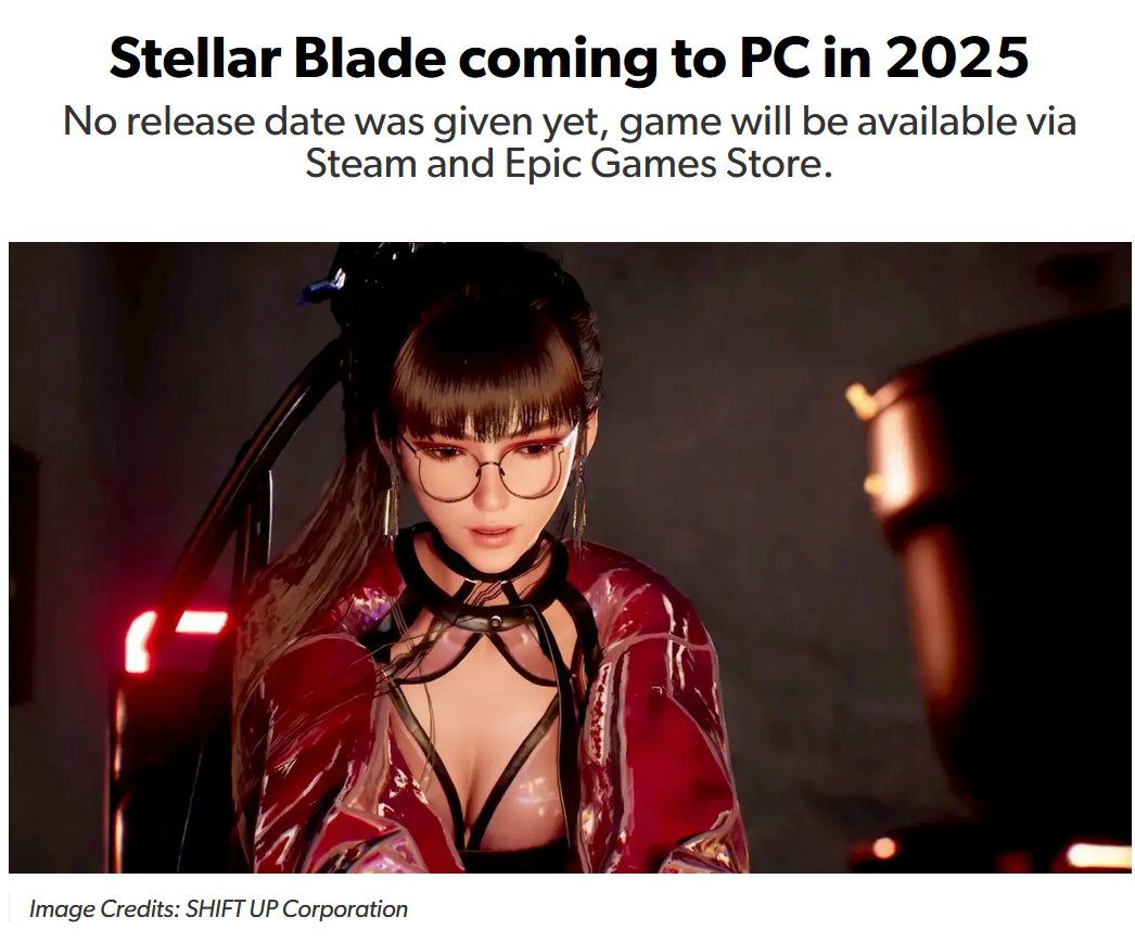 Pirat_Nation's tweet image. Stellar Blade is coming to PC in 2025
eurogamer.pt/stellar-blade-…