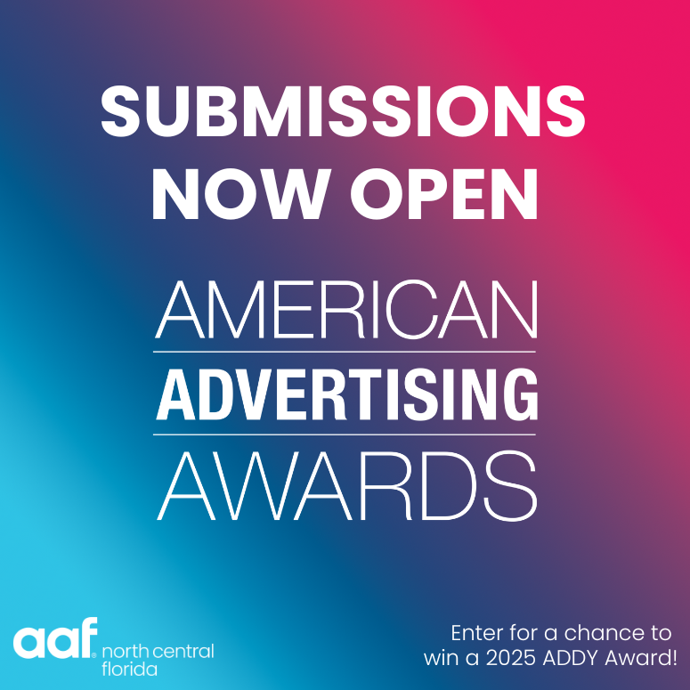 aafncfl's tweet photo. Hey, North Central Florida! It's time to enter your amazing work in the 2025 American Advertising Awards! Submission deadline is Jan. 22, 2025. Joining AAF North Central Florida can save you a bundle on entries!  Submissions info bio. #winanaddy #aaf #aafncfl https://t.co/G8OIImOcTM