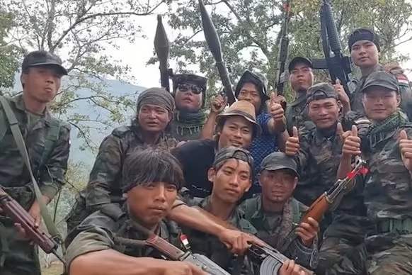 SwarajyaMag's tweet photo. Attacks on security forces in Manipur highlights need for all-out offensive against Kuki terror groups. 

@joyincal09 

https://t.co/mLQyCnAyS3 https://t.co/e5li4mLeTR
