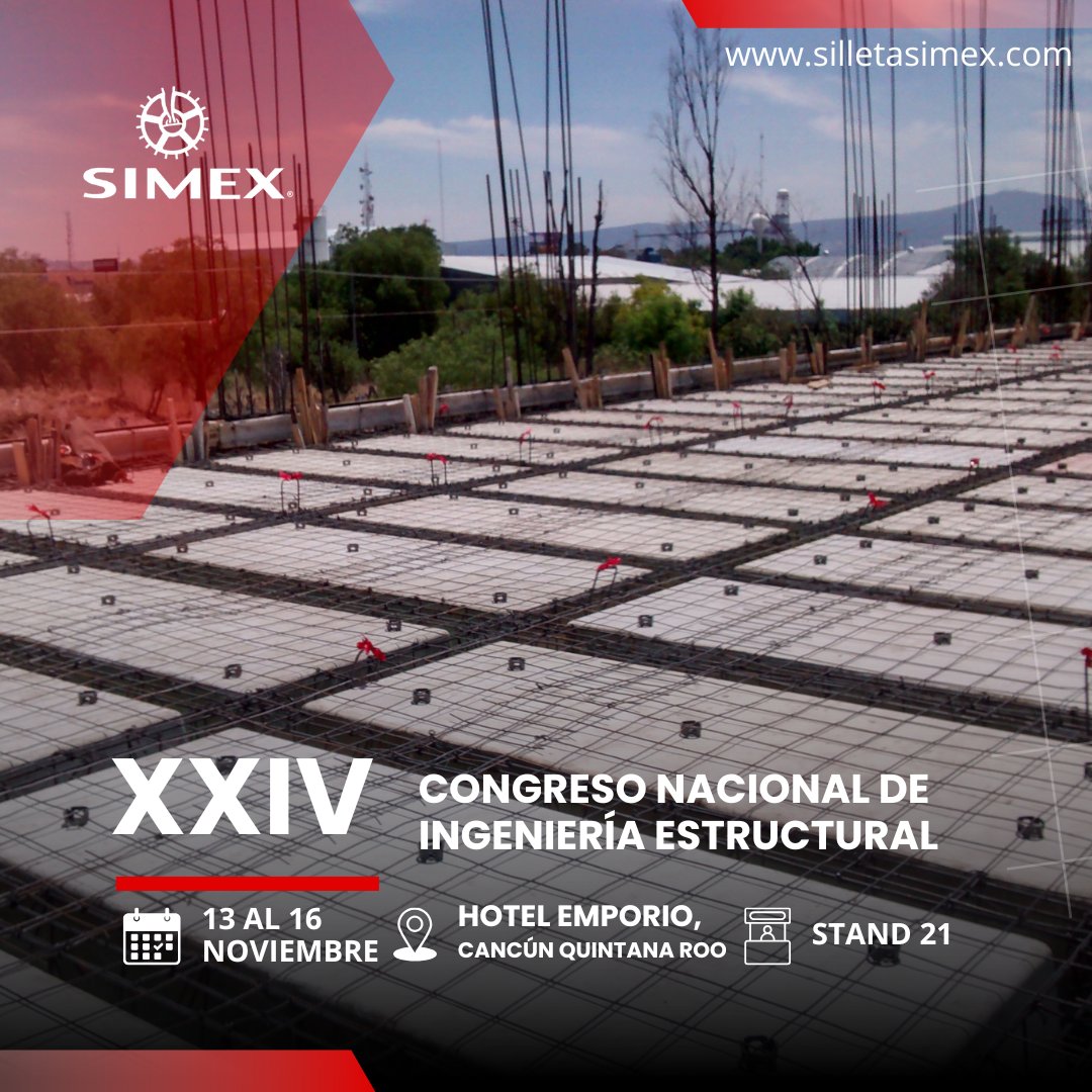 Silletas's tweet photo. 🏗️ Nos vemos mañana en el XXIV Congreso Nacional de Ingeniería Estructural 2024 🎉 mantente al día con las últimas tendencias en diseño por durabilidad. ¡Nos vemos en Cancún, del 13 al 16 de noviembre en el Hotel Emporio! 🏝️✈️
.
#IngenieríaEstructural  #Cancún2024 https://t.co/o5t9Iq5A9x