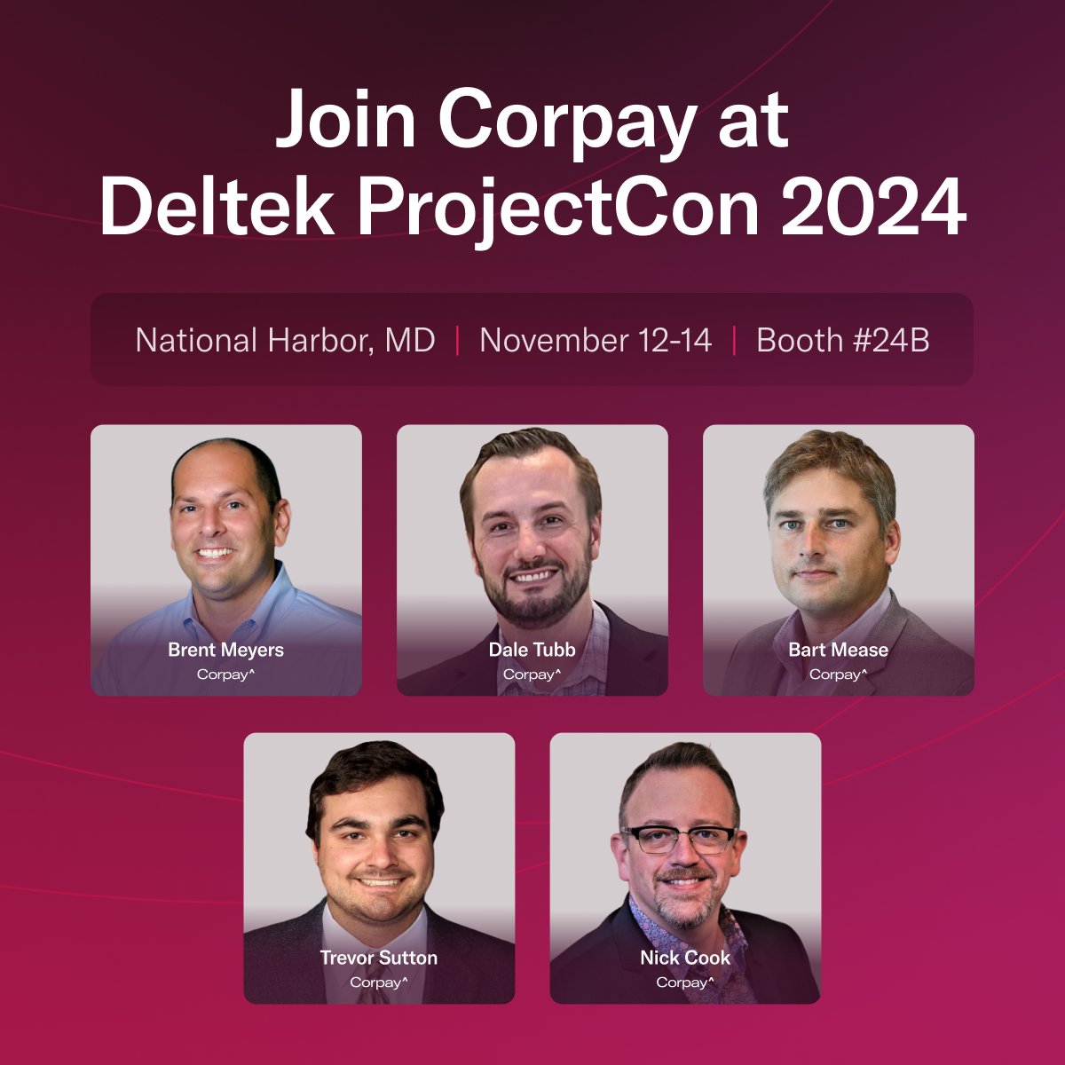 Don't miss us at <a href="/Deltek/">Deltek</a> ProjectCon 2024! Join us at both 24B for great conversation, payment insights, and fun prizes.

See you there 👋