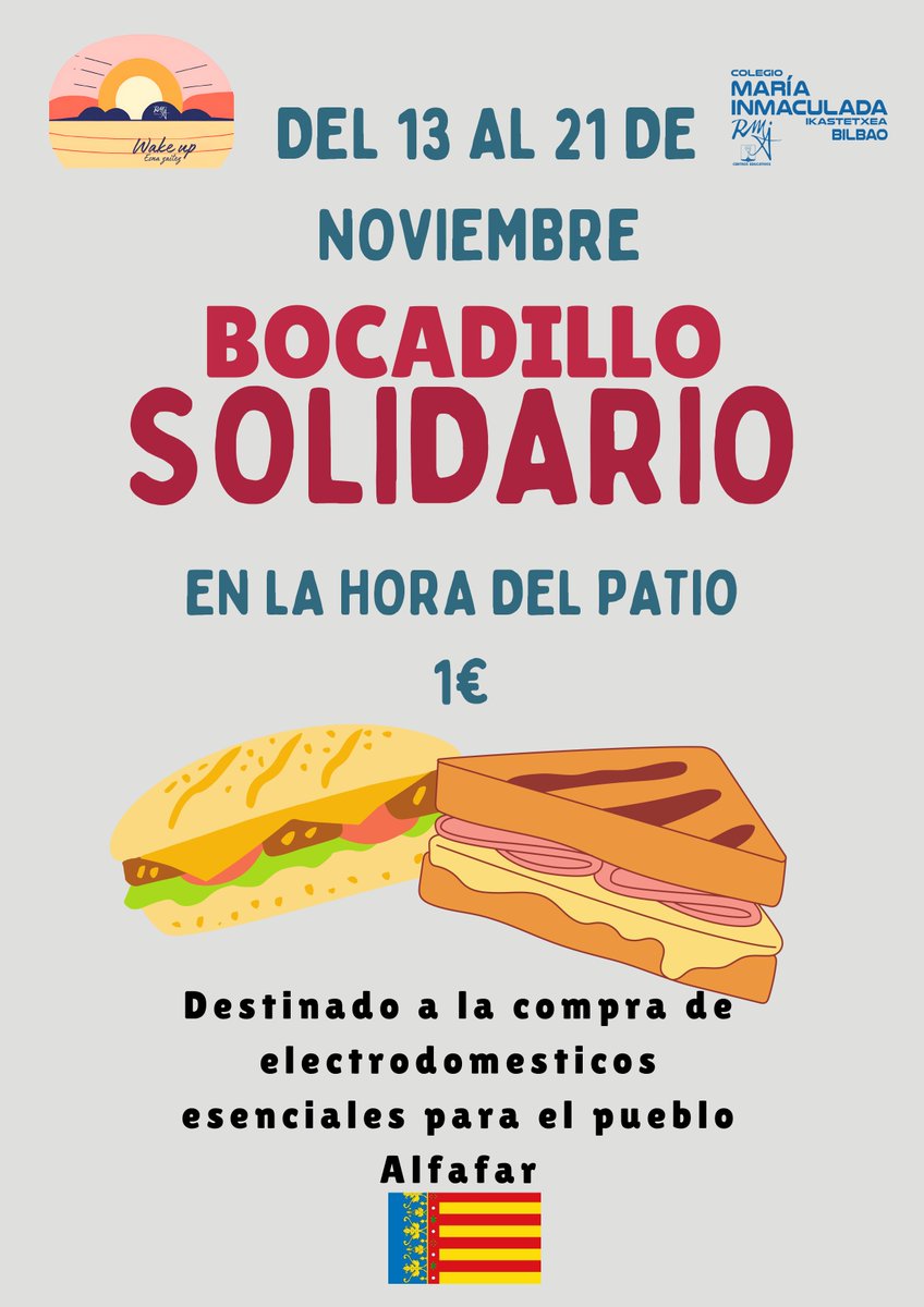 Para recaudar fondos para las personas afectadas por la DANA hemos llevado a cabo 2 campañas en el centro. ¿Quieres ayudar? Puedes dejar MATERIAL ESCOLAR y PEQUEÑOS ELECTRODOMÉSTICOS en secretaría de 8:00 a 14:00 🫂 🌎