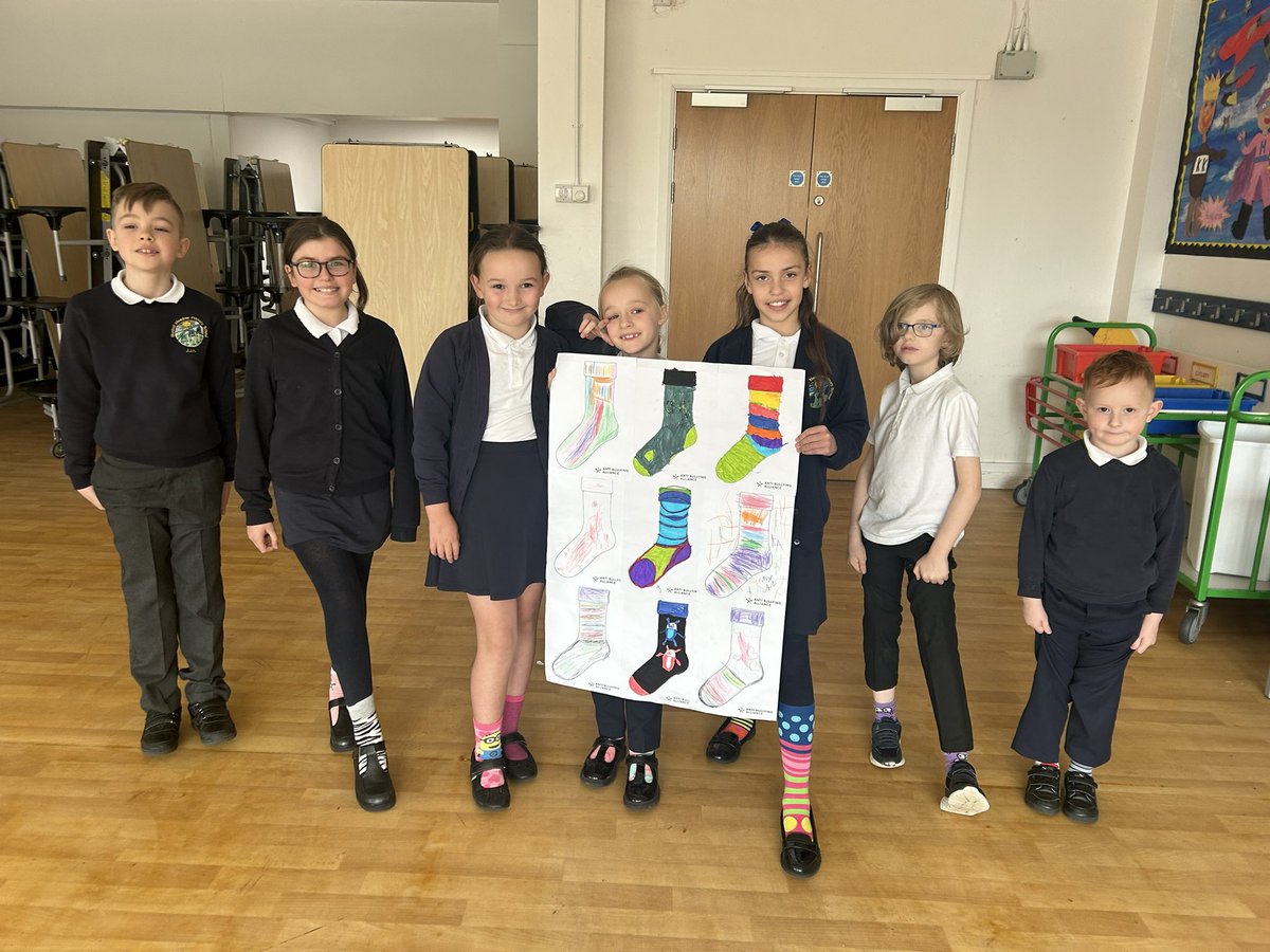 Today we celebrated Anti Bully week wearing odd socks. During assembly we discussed bullying and the importance of respect not just this week but every day.