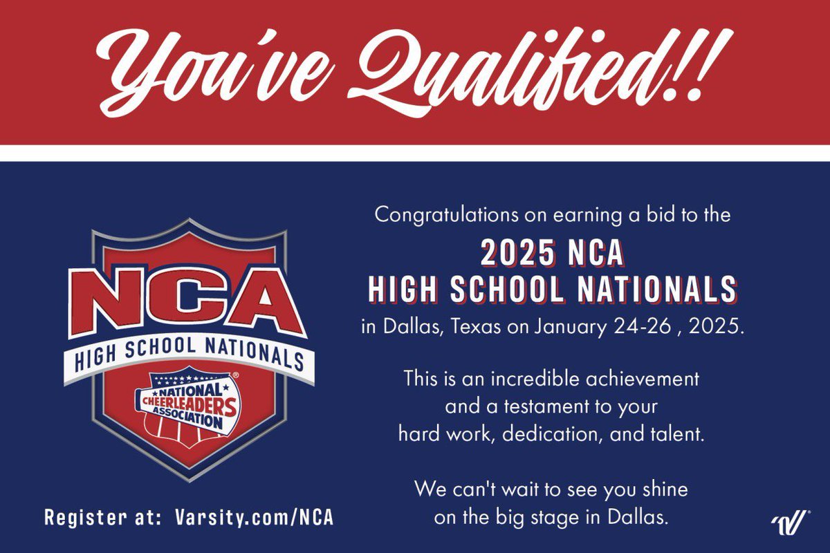 Congratulations to our two teams who competed this weekend in the NCA North Texas Regional Championship! Both teams have received bids to the National competition, which will be right here in Dallas in January! 👏🏻👏🏻