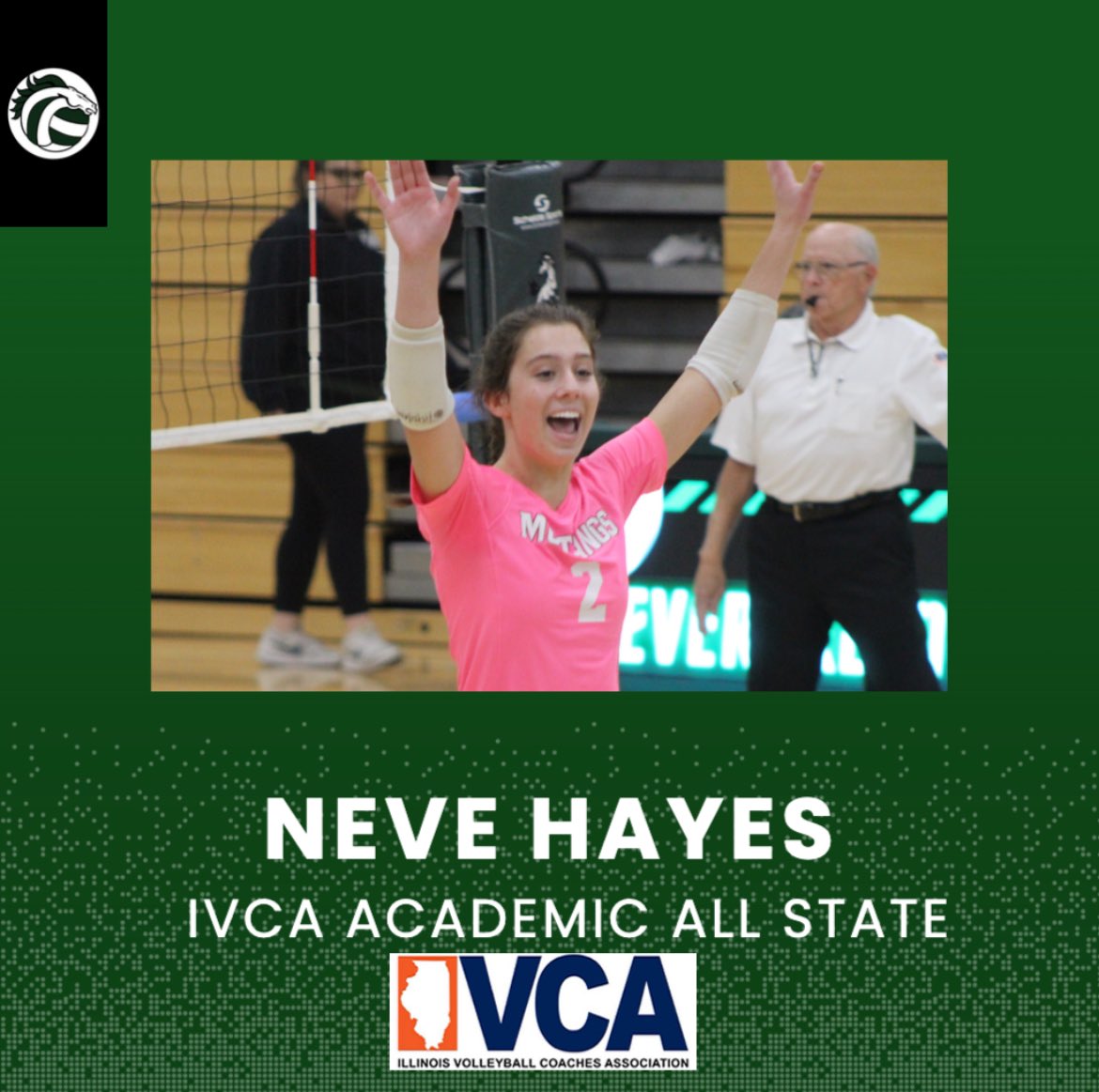 2 of our FIVE Academic All State recipients this season! Congrats to these amazing young women who are committed to excellence in the classroom and on the court!