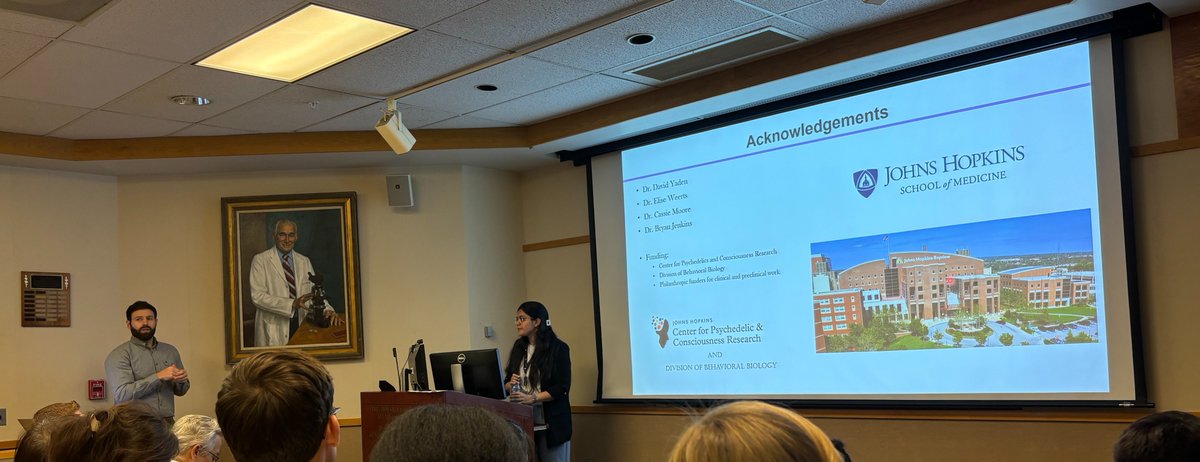 Johns Hopkins Psychedelic Research Center (@jhpsychedelics) on Twitter photo CPCR Postdoc Praachi Tiwari (<a href="/PraachiTiwari/">Praachi Tiwari</a>) presented recent findings to the Johns Hopkins School of Medicine, Department of Psychiatry and Behavioral Sciences (<a href="/HopkinsPsych/">HopkinsPsych</a>) on her translational research on psilocybin in OCD. CPCR Postdoc Praachi Tiwari (<a href="/PraachiTiwari/">Praachi Tiwari</a>) presented recent findings to the Johns Hopkins School of Medicine, Department of Psychiatry and Behavioral Sciences (<a href="/HopkinsPsych/">HopkinsPsych</a>) on her translational research on psilocybin in OCD.