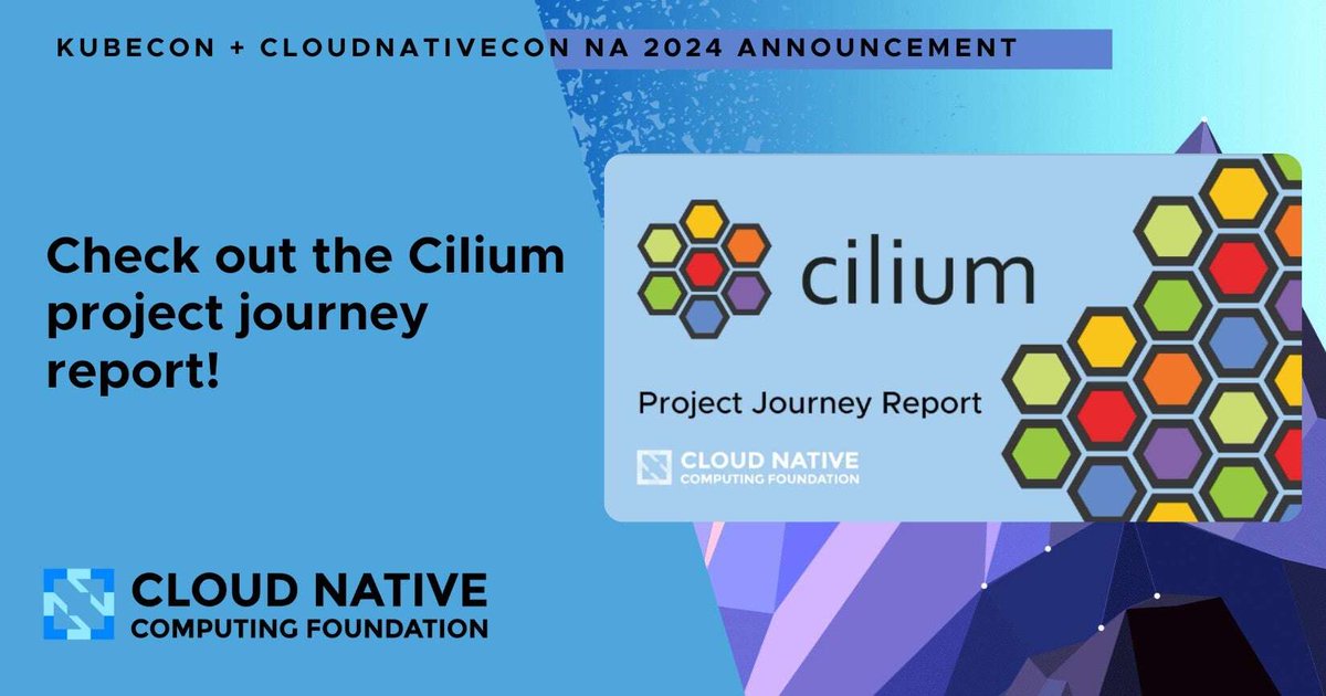 We’re excited to share the Cilium project journey report! 

Since joining #CNCF, <a href="/ciliumproject/">Cilium</a> contributions have increased by 124% to over 500k!

Learn more about the #eBPF-based #cloudnative project and it's growth: hubs.la/Q02XYrhy0

#KubeCon + #CloudNativeCon