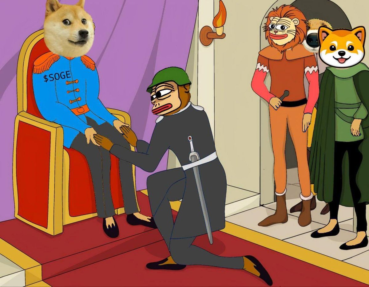 If there is one thing for sure its $DOGE will be the most talked about memecoin with the support of <a href="/elonmusk/">Elon Musk</a> 

#Solana has now been blessed with $SOGE

A community backed coin supported by Doge fanatics