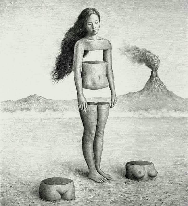 psychosal's tweet photo. “Just Take Them and Leave Me Alone”
I saw this piece by Iranian artist Raoof Haghighi for the first time today. Rarely does a piece move me so. #WomenNotObjects https://t.co/ZxPdwVlLCy