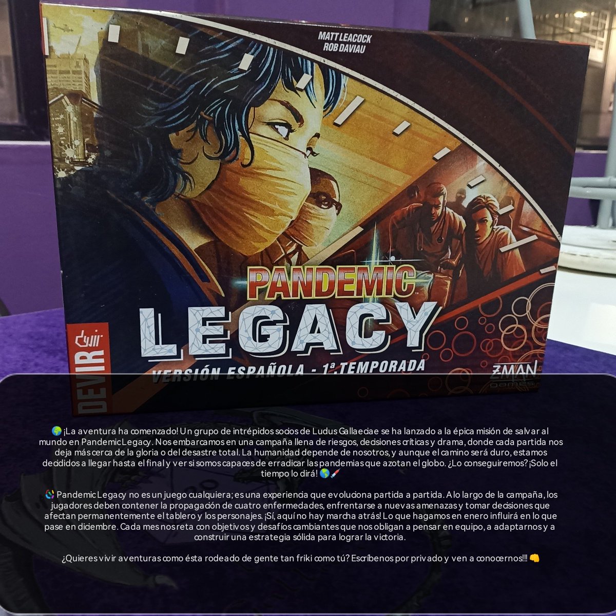 ludusgallaeciae's tweet photo. Pandemic Legacy (2015) - Matt Leacock y Rob Daviau https://t.co/78uh2dO8Cb