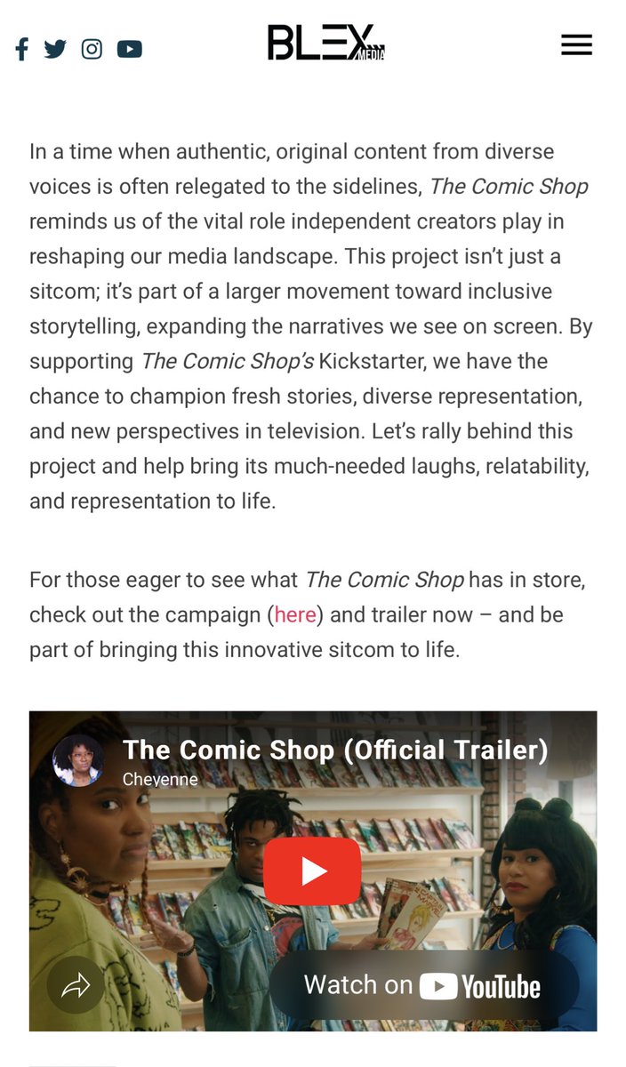 CheyenneTheGeek's tweet photo. LET. US. COOOOOK! Thank you for this awesome write up @blex_media !!! #TheComicShopSeries https://t.co/xF2OTBoiFH